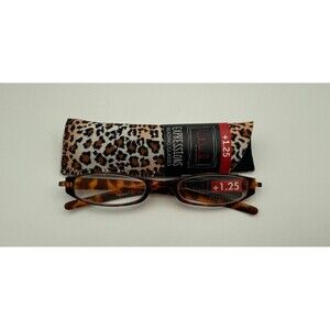 ICU Eyewear Wink Neoprene Cheetah Expressions Reading Glasses 1.25 Magnification
